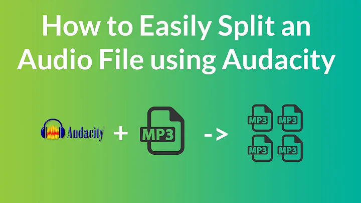 How to Easily Split a long Audio file into Shorter audio files Using Audacity