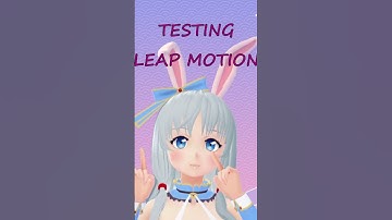Bunny VTuber Trial: Leap Motion Fun! 🐰✨ #LeapMotion #VTuberTests #ShortsMagic #DigitalBunnyEars