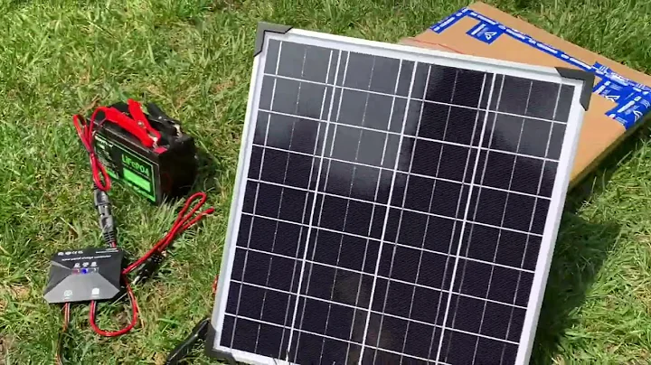 Voltset 20W 12V Solar Panel Kit Review, Compact panel for camping or my garden 12 v lighting