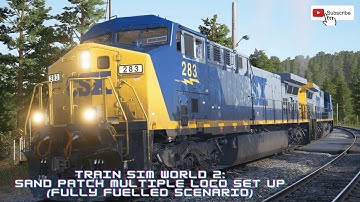 Train Sim World 2:  Sand Patch multiple loco  (fully fuelled scenario)