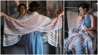 Learn to Crochet the Butterfly & Border Stitches for the Inspiring Papilio Wrap + Win a Yarn Kit!