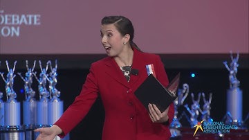 Ella Schnake "Debate Like a Girl" - Program Oral Interpretation Champion - Nationals 2019