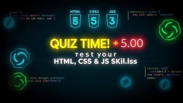 🤪Web Programming Quiz: Test Your HTML, CSS & JavaScript Skills!