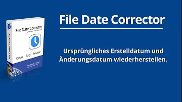 Wie korrigiere ich ein falsches Erstelldatum von Dateien?