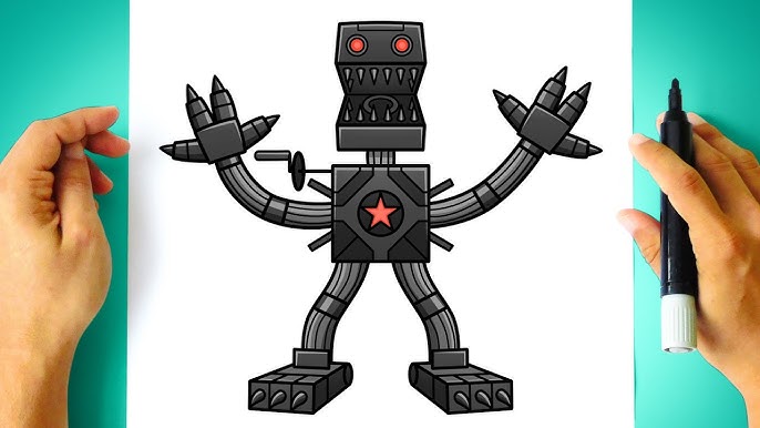 Como DESENHAR o ROBOT BOXY BOO - Como DIBUJAR a ROBOT BOXY BOO - Project:  Playtime - Poppy Playtime 