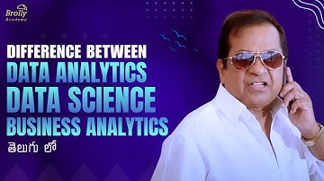 Difference between Data Analytics , Data Science and Business Analytics | Telugu | Brolly Academy
