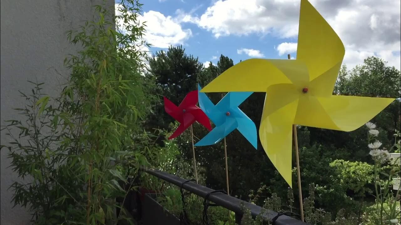 Ein buntes Windrad für den Garten YouTube