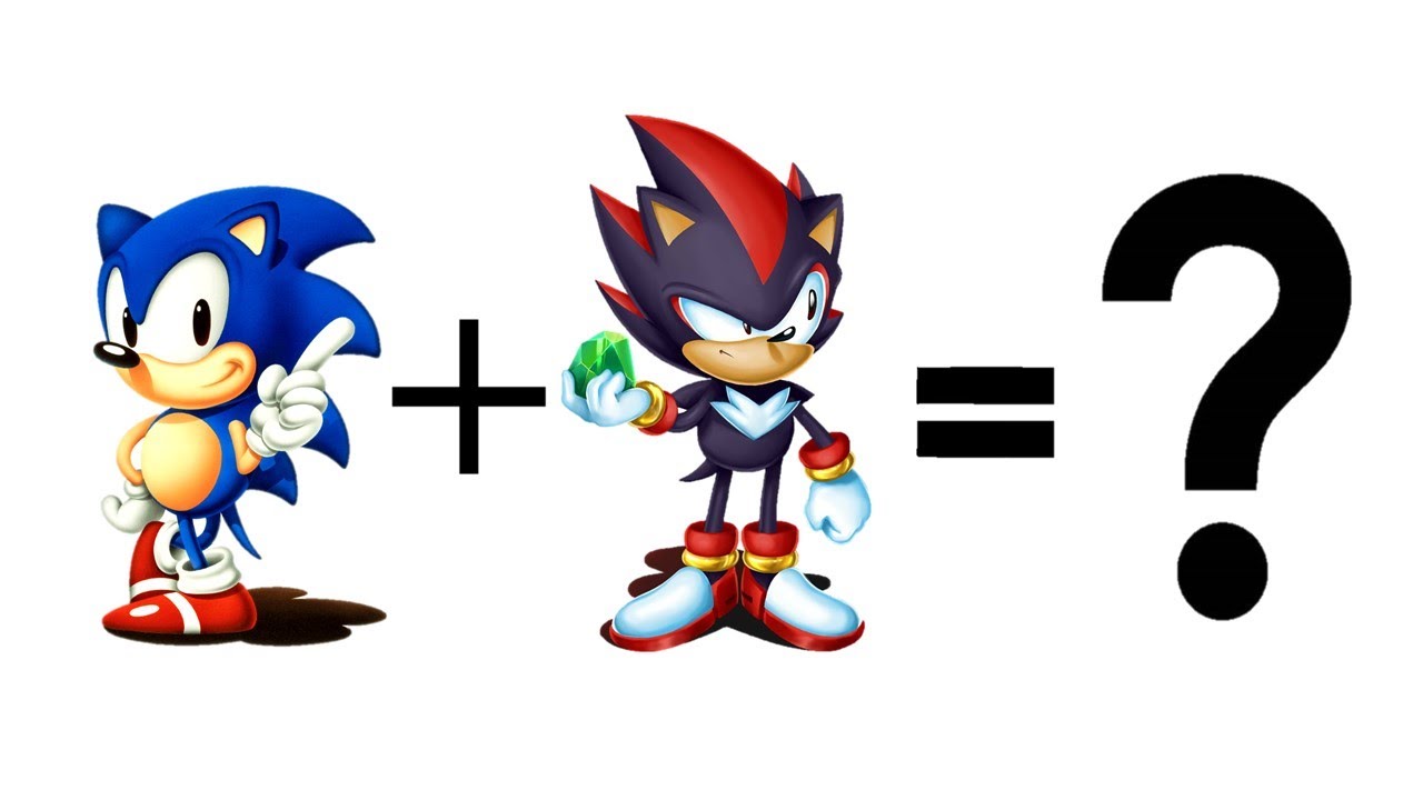 classic sonic + classic shadow = ? what is the outcome ( inspired by