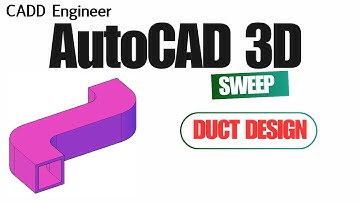 Kanaalontwerp in AutoCAD 3D | Sweep-tool stap voor stap uitgelegd