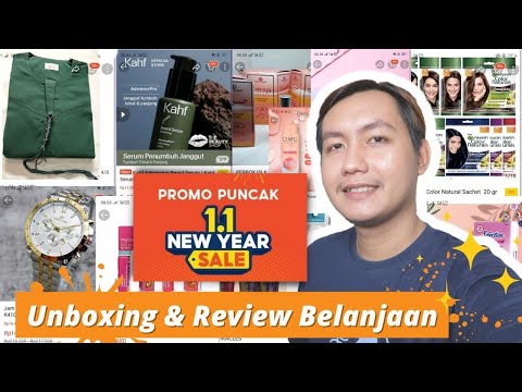 Unboxing & Review Barang Belanjaan Shopee Haul Promo 1.1 2022 @rizkykorlee