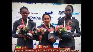 BATIÓ SU PROPIO RÉCORD! GLADYS TEJEDA GANA MARATON DE CIUDAD DE MÉXICO AGOSTO 2017