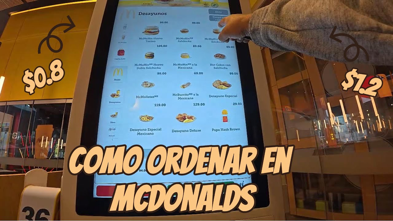 ¡ Como Ordenar Un Pedido En Las Pantallas De McDonald!