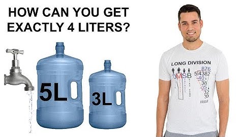 How to make 4 Liters with a 3 Liter and 5 Liter Jug (from Die Hard 3)