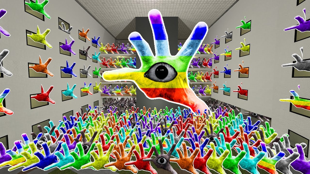 RAINBOW HAND AND OBUNGA BIG BOSS VS TOO MUCH ULTIMATE NEXTBOTS NEW UPDATE in Garry's Mod!!!