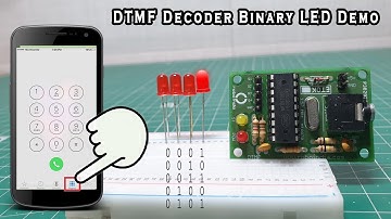 DTMF Decoder | Binary LED Blink DEMO | No Programming Required