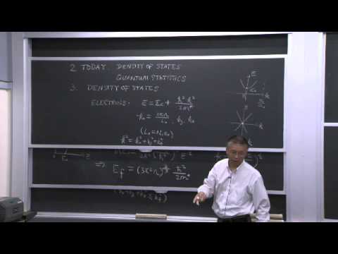 8. Density of States and Statistical Distributions