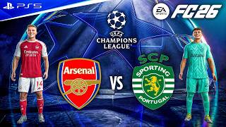 FC 26 - Arsenal vs. Sporting CP Ft. Gyokeres, | UEFA Champions League Quarter Final | PS5 [4K60]