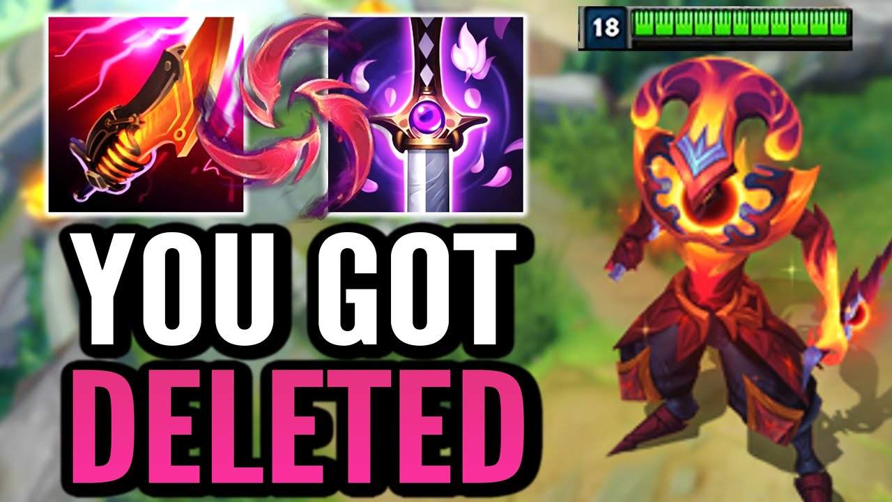 THIS AD SHACO BUILD DELETES YOU IN 0.5 SECONDS FLAT!