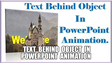 Text Behind Object Animation ||  Moving Text Behind Object PowerPoint Animation