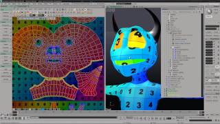 Softimage Xsi Tutorial - Creating character UV maps using unfold and mSymm