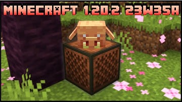Minecraft 1.20.2 - Snapshot 23w35a - Upgrades & Bug Fixes!