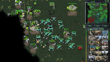 C&C Remastered-Mujalli Mod-Random+Hard AI VS 4 Hard AI "GOLL