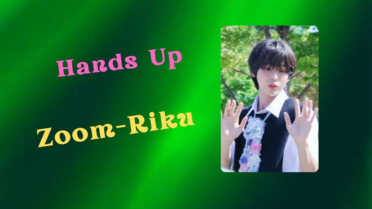 NCT WISH - Fancam of Riku - 'Hands Up' _ Created by Rikury - YouTube
