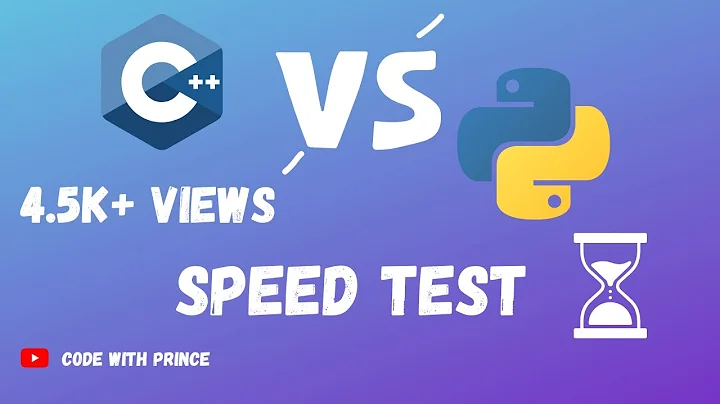Python vs C++ Speed Test ( Code With Prince)