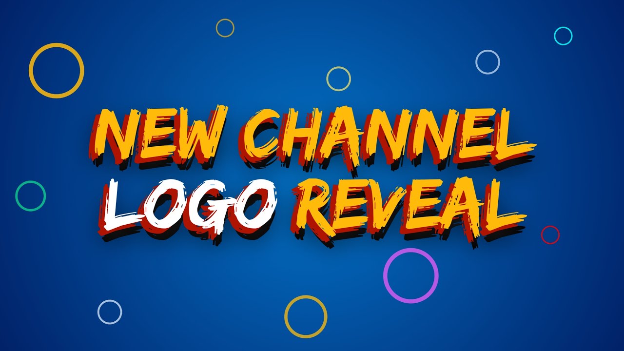 New channel logo reveal Newly designed youtube channel logo launch