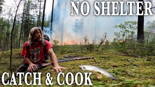 Bull Trout Catch & Cook Overnight - Out Running Forest Fires by Ovens Rocky Mountain Bushcraft 170,019 views 8 months ago 25 minutes