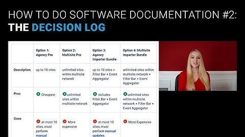 How to do Software Documentation #2: The Decision Log