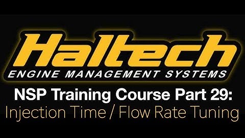 Haltech Elite NSP Training Course Pt 29: Injection Time/Flow Rate Tuning | Evans Performance Academy