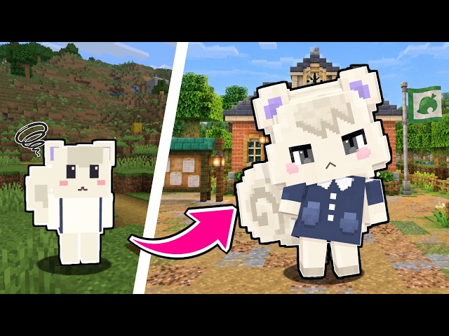 マイクラ】どうぶつの森の住民を増やして、村をもっと「あつ森」にして