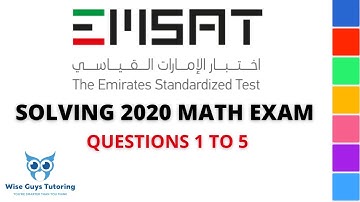 EmSAT Math Sample Paper Questions 1-5 - Detailed explanations and tricks!