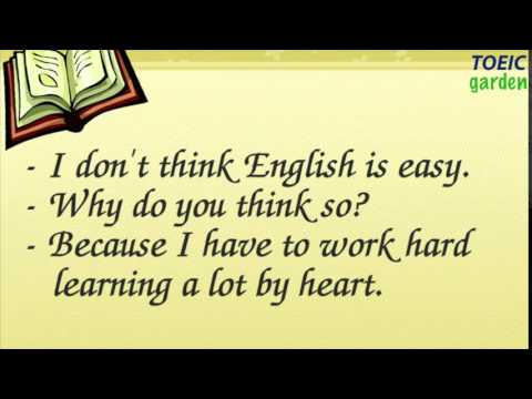 English Conversation - Learning English Through Daily Conversation 06 - English Is Easy