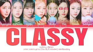 CLASS:y (클라씨) 'CLASSY' - You As A Member [Karaoke] || 8 Members Ver.
