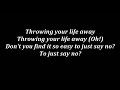 Throwing Your Life Away - Michael Jackson *with LYRICS* (higher quality)