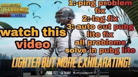 High ping problem solve | lag fix pubg mobile lite | auto cut problem solve pubg lite