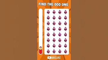 Find the ODD One Out - Fruit Edition | Eye Test Challenge 56! #emojichallengequiz  #quiz #findtheodd
