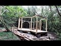 Off grid roundhouse build part 3, The frame