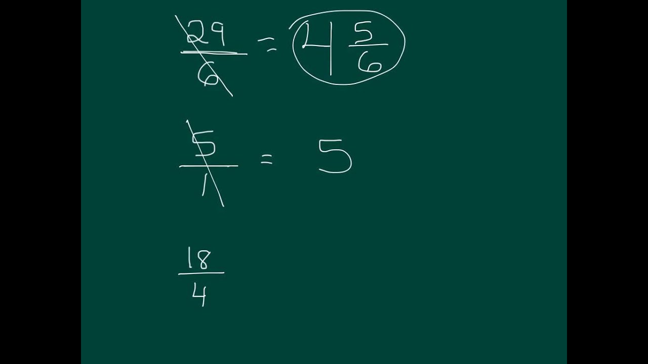 Putting an Improper Fraction in Simplest Form