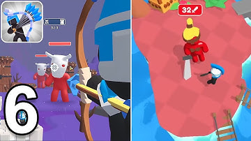 Merge Archers Gameplay Walkthrough Part 6: Boss Fight, Giant Warrior