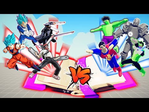 ANIME HERO WAR - MAGIC BOOK SUMMON RANDOM HERO ( PART 1 ) | TABS - Totally Accurate Battle Simulator