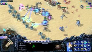 Starcraft 2 Heart Of The Swarm - DESERT STRIKE Arcade Game Fun - Learning 2 Play Protoss Zerg Terran