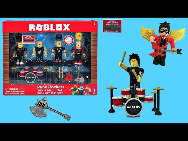 Roblox Punk Rockers Toy Code Item Unboxing Toy Review Stop Motion Animation Robloxtoys - roblox series 2 mad studio mad pack toy unboxing and review