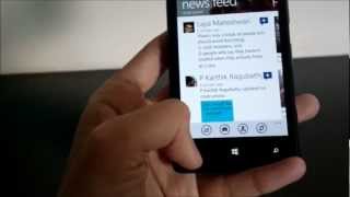 Facebook for Windows Phone 8 on Nokia Lumia 820