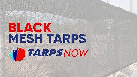 Tarps Now Versatile Black Mesh Tarp with Grommets - Multipurpose Protective Cover Tarpaulin