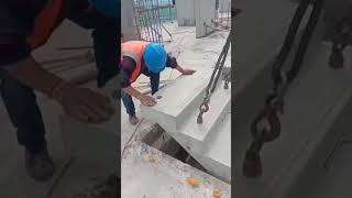 Lateat Technique for stairecase percast to save time and cost #construction #precast