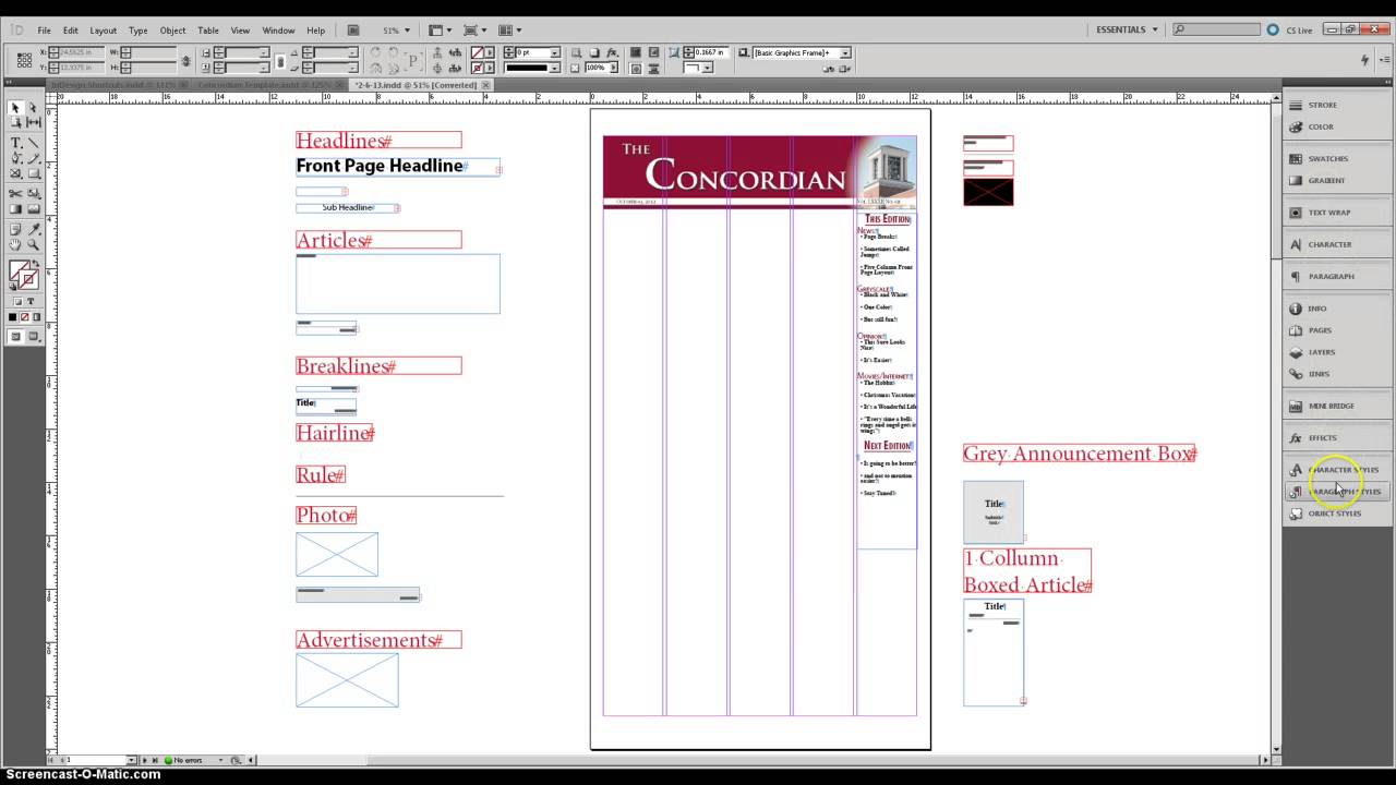 InDesign Introduction - YouTube