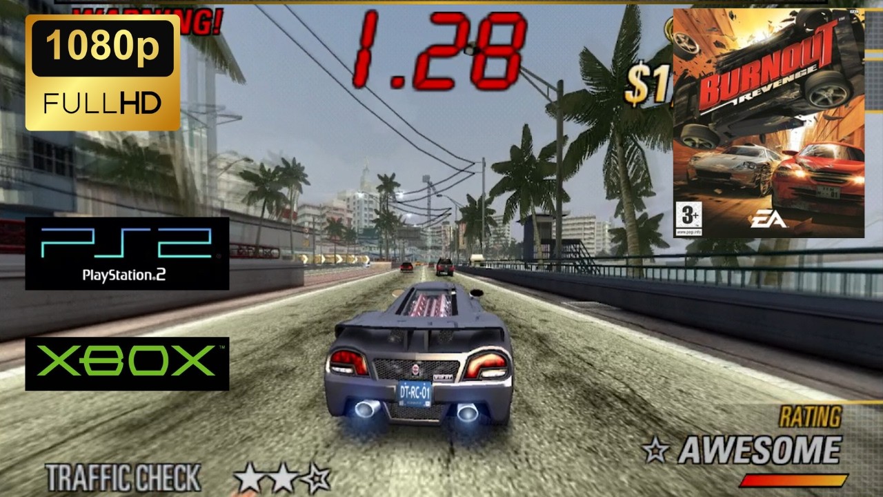 Burnout Revenge (2005) | PS2 · Xbox | Gameplay 1080P